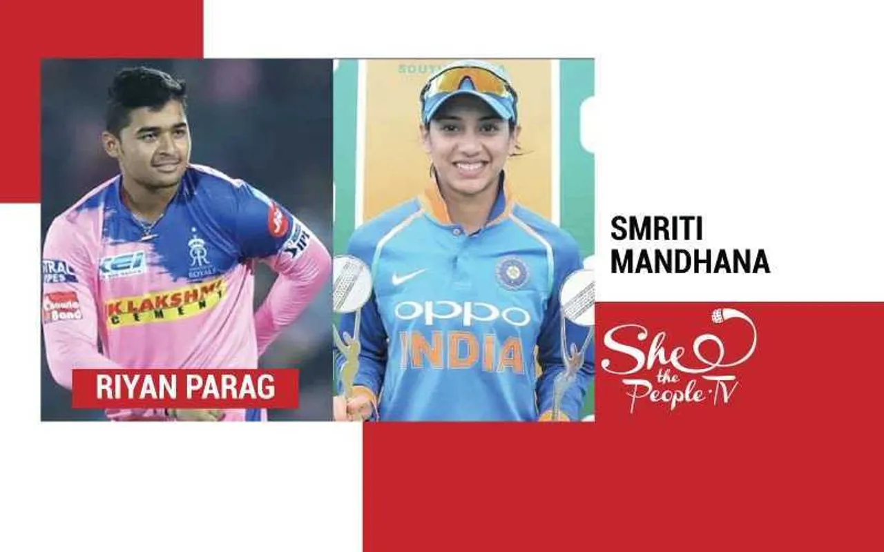 Riyan Parag copy Smriti Mandhana