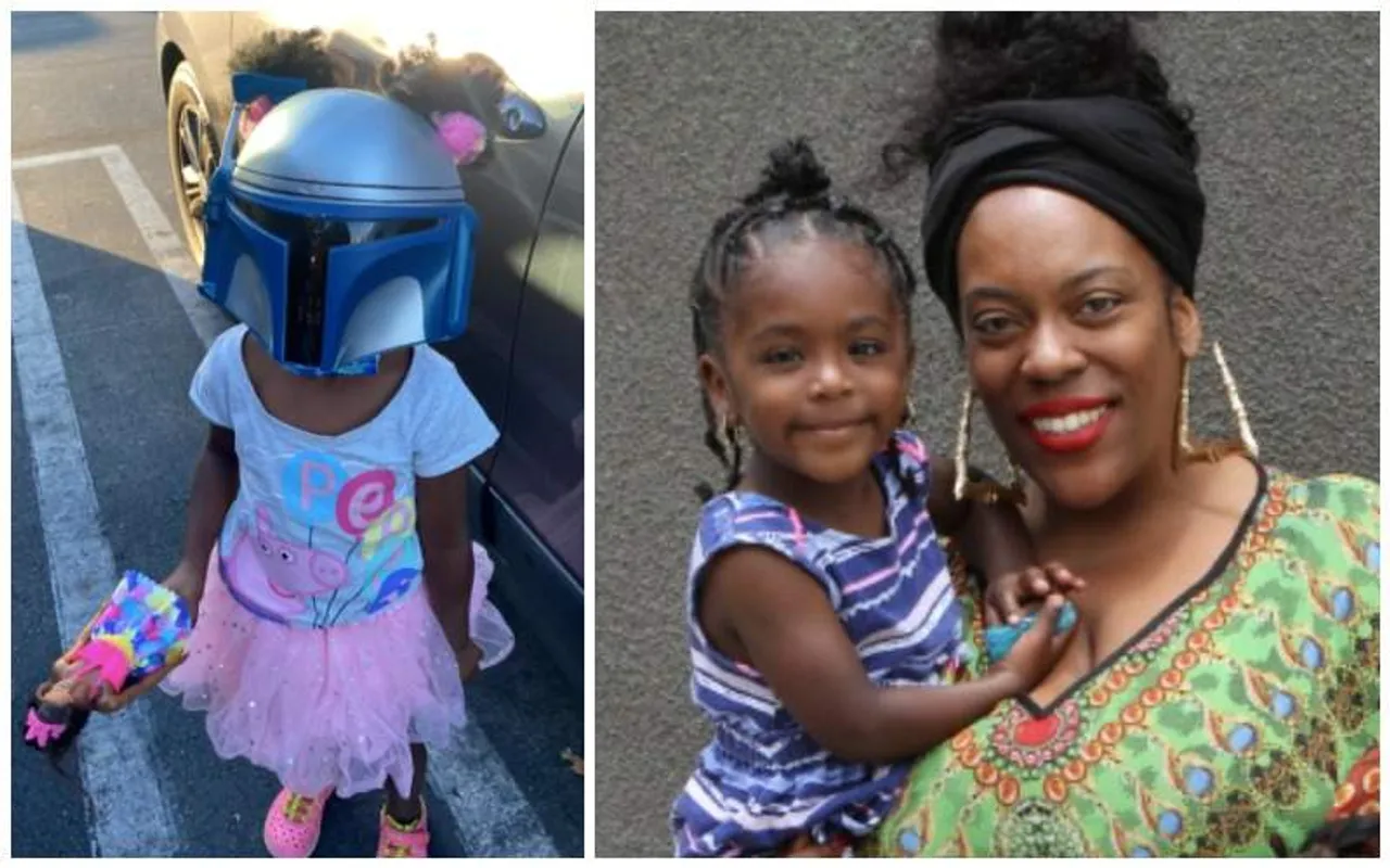 Mandalorian mask girl viral photo