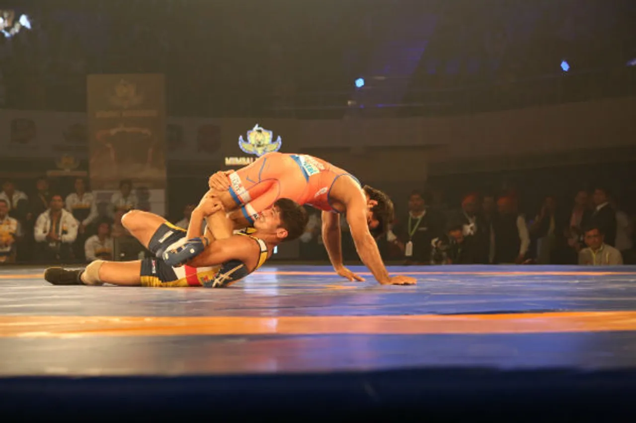 Haryana Hammers dominate over Mumbai Maharathi to win opening tie of Pro Wrestling League Season 2