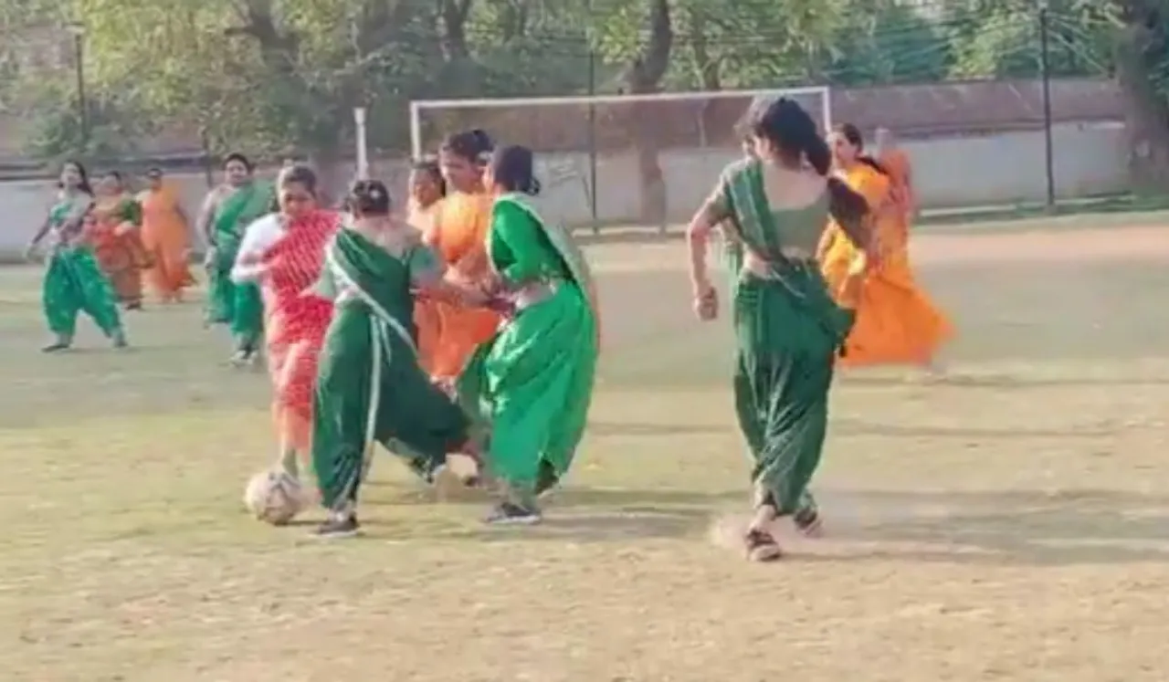 Video Of Gwalior Women Playing Football Goes Viral, Win Hearts