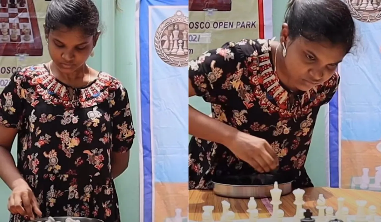 Girl arranges chessboard sets Guinness record