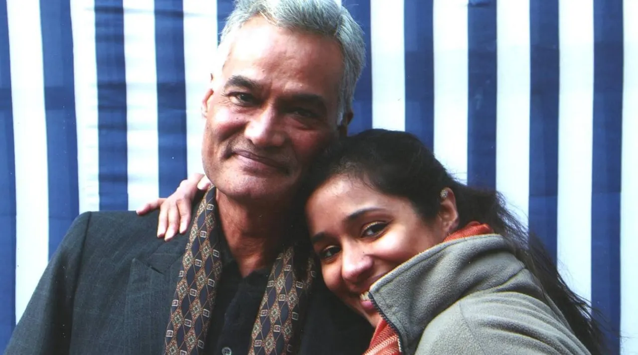 Nidhi Agarwal Of Kaaryah & her father