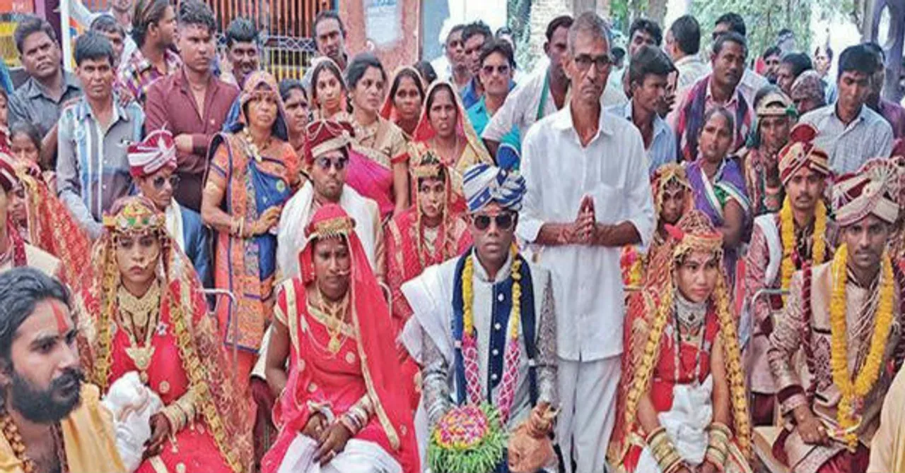 Along with daughter’s marriage, man organises wedding of Dalit girls
