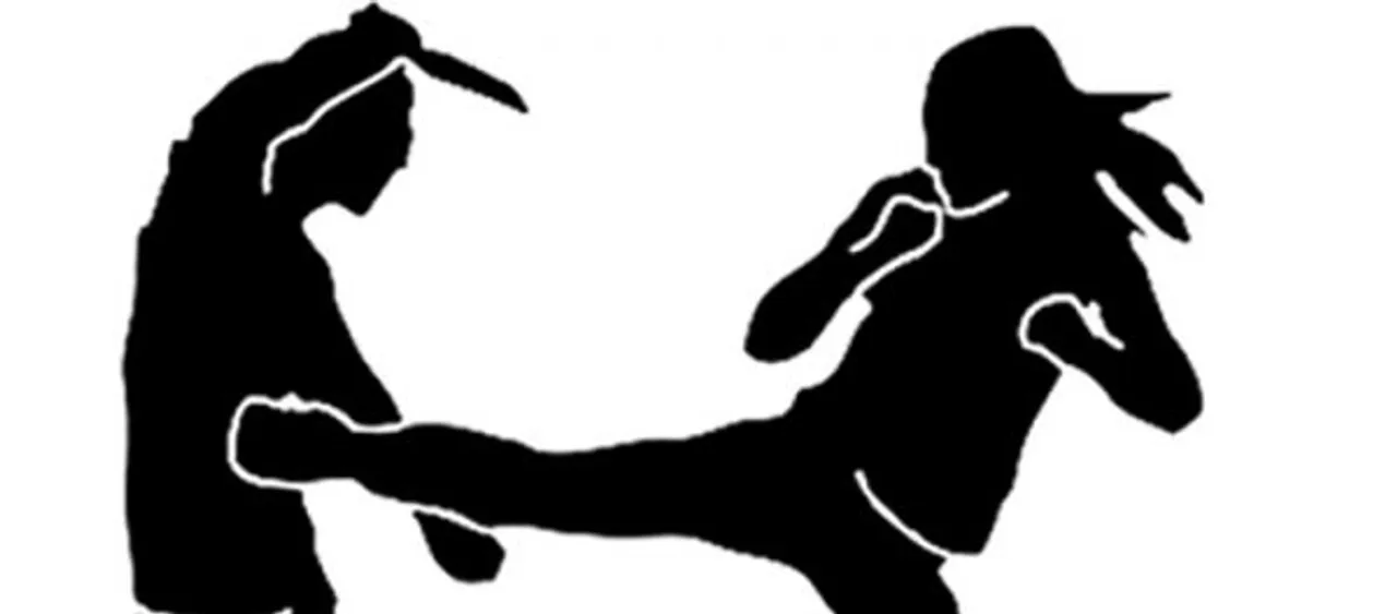 Karate champ thrashes cop