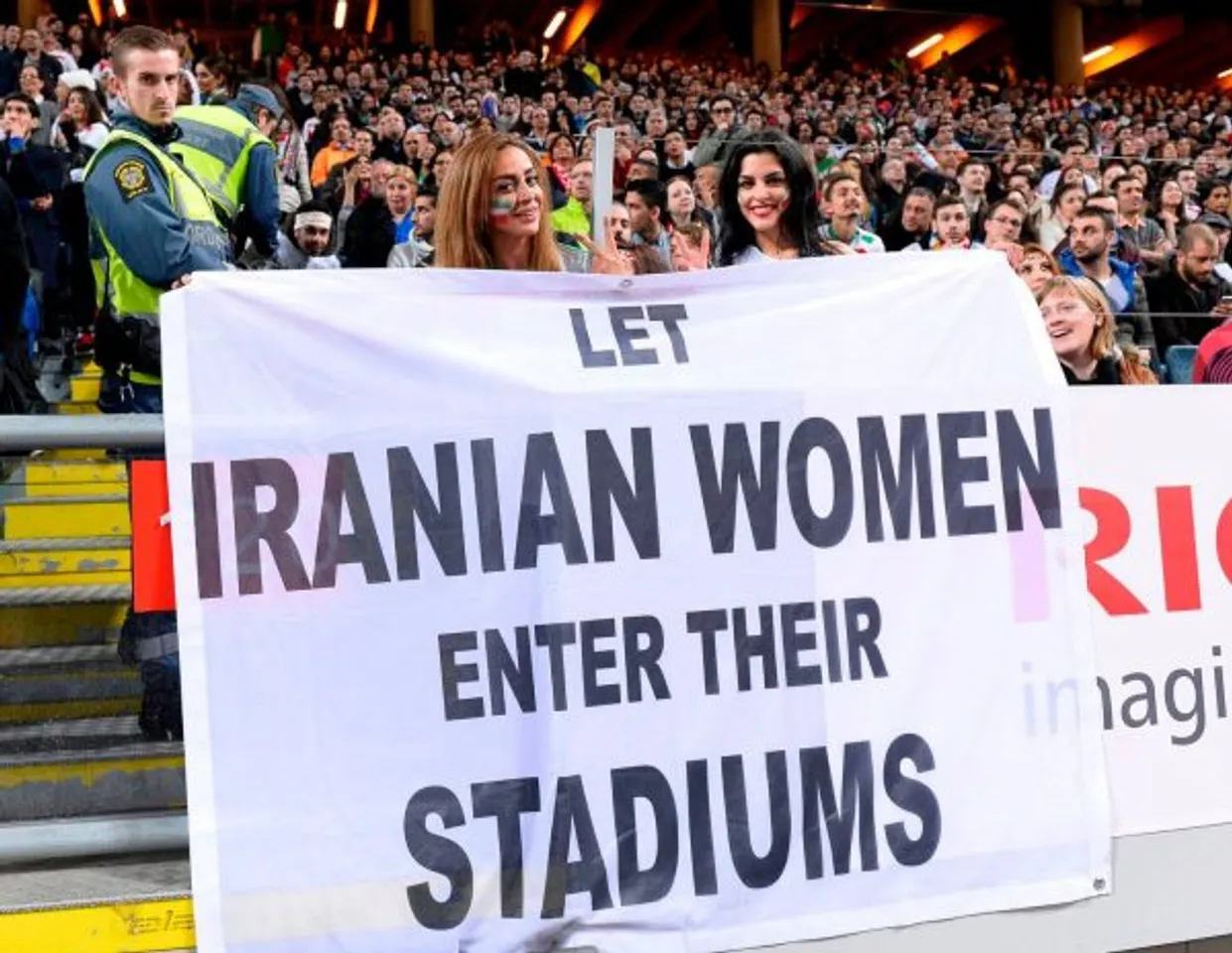 iranian woman soccer stadium