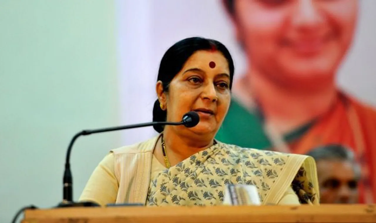 Sushma Swaraj gives it back to rivals calling BJP anti-women