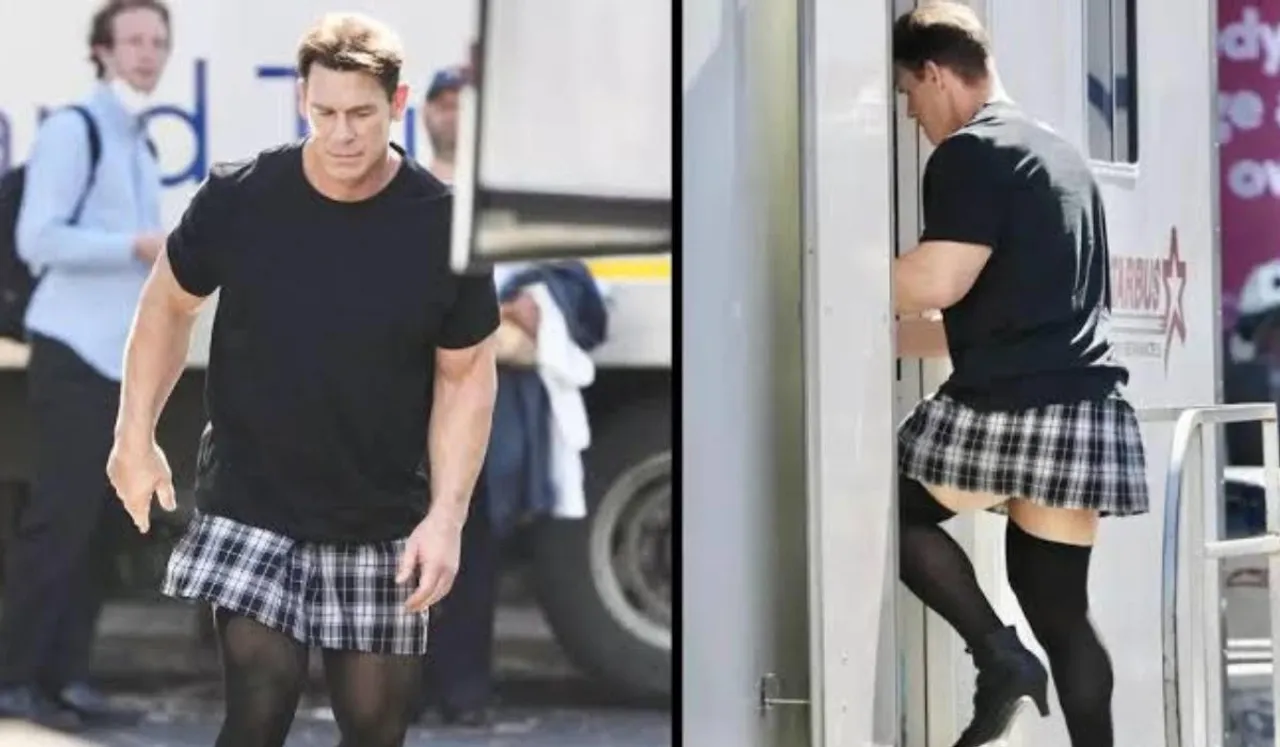 John Cena Sports Skirt And Heels: Time To Redefine Masculinity
