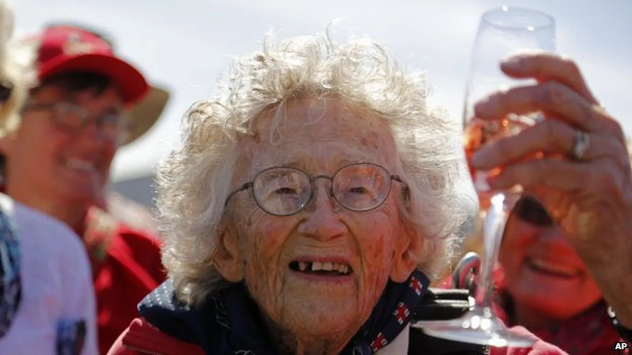 At 100, these two women are belly dancing and sky diving!