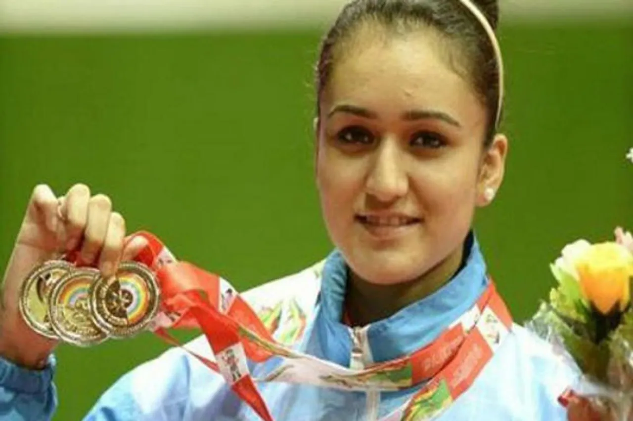 CWG Manika Batra Gold Singles