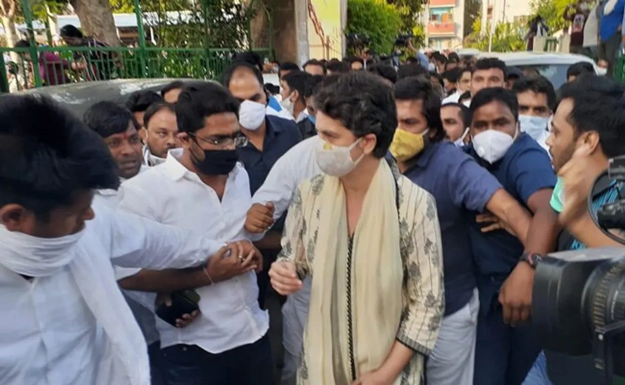 En Route To Rampur, Priyanka Gandhi's Cavalcade Collides; No Injuries Reported