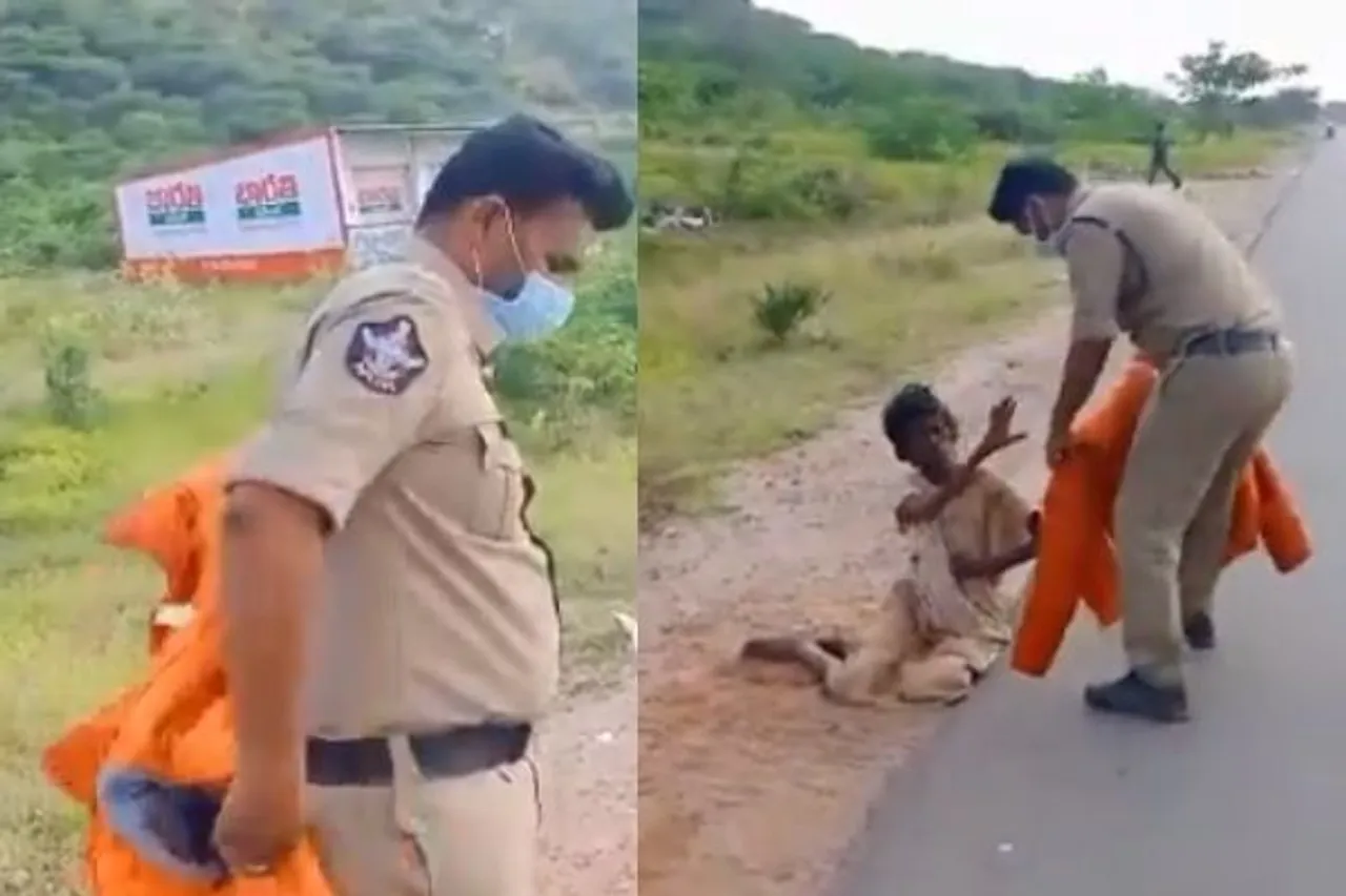 Viral Video: Anantapur Police Constable Gives His Jacket To Destitute Woman On Street, Garners Praise