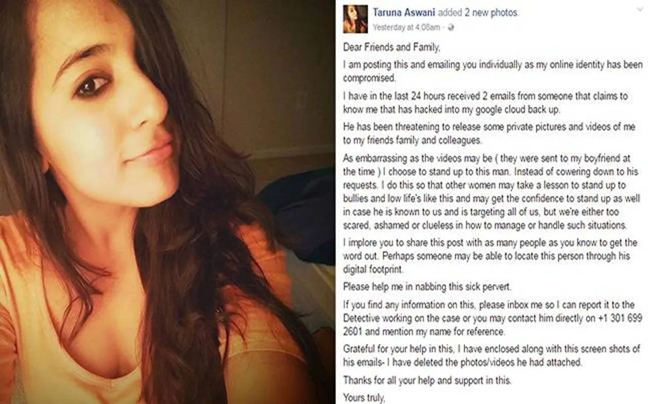 Taruna Aswani Stands up to cyber bullying