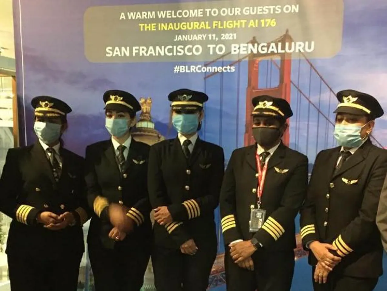 Air India's All Women Cockpit Crew Makes History: Completes Longest Non-Stop Flight By An Indian Airline