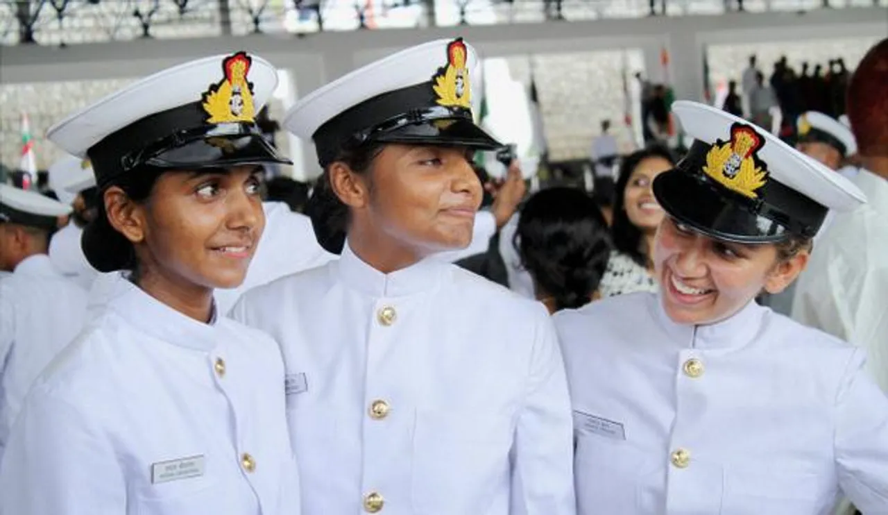 Indian navy inducting women sailors