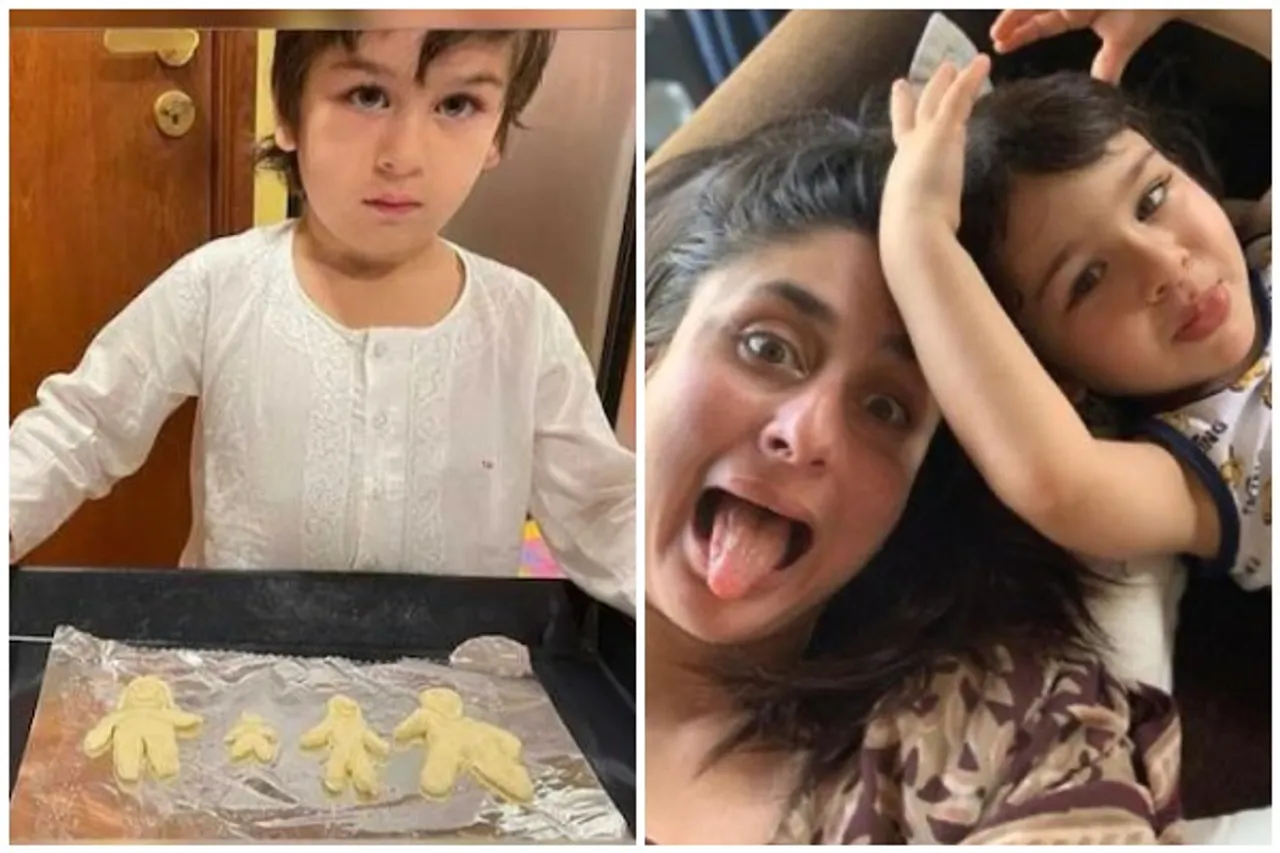 Kareena Kapoor Khan Shares Photos Of Taimur While He Bakes Cookies