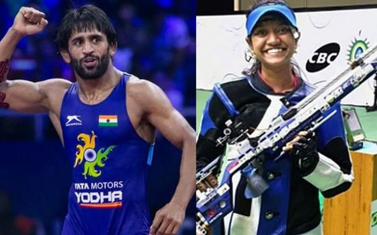 Elavenil Valarivan and Bajrang Punia Bag FICCI's Sportsperson Of The Year Award