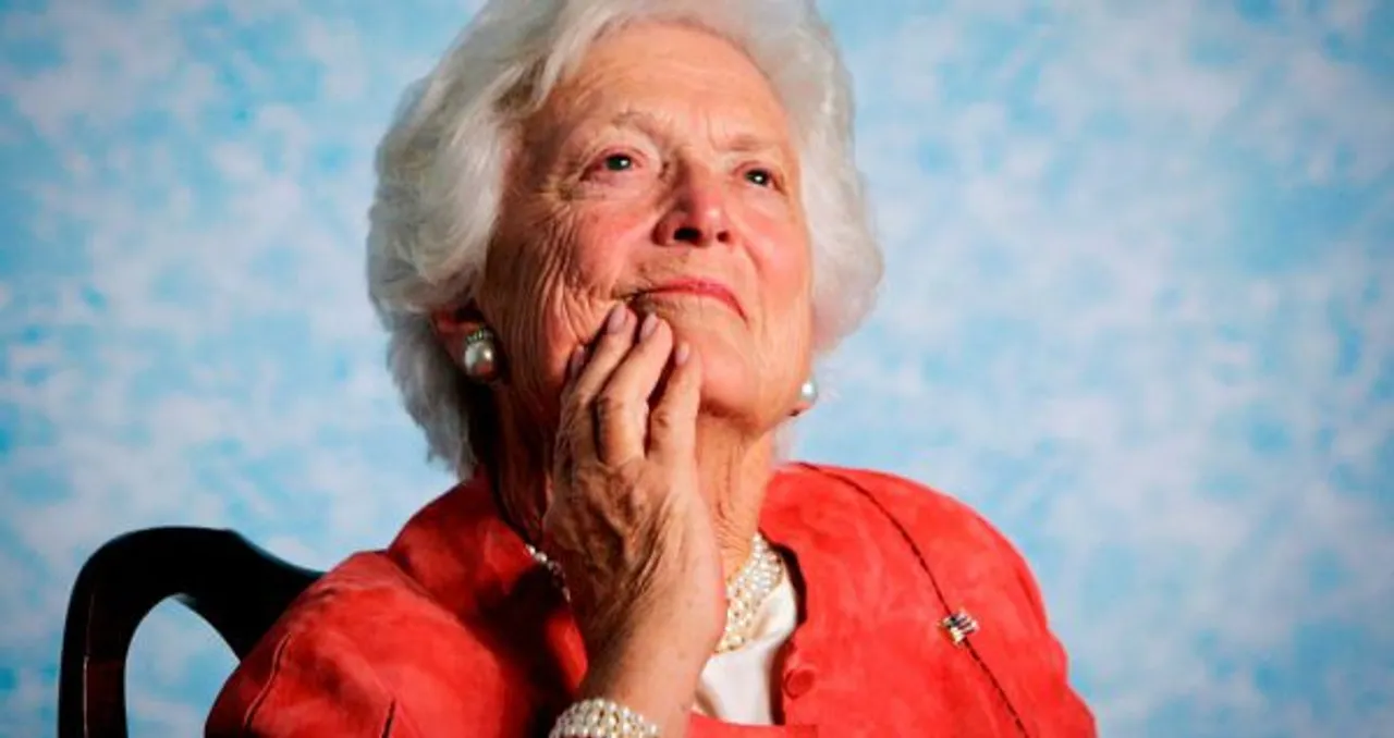 Former US First Lady Barbara Bush