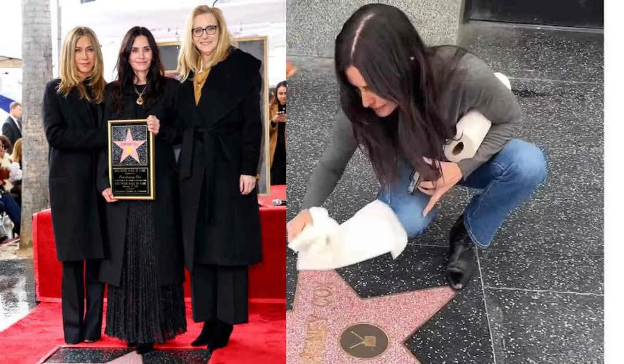 Courteney Cox Cleaning Star Of Fame
