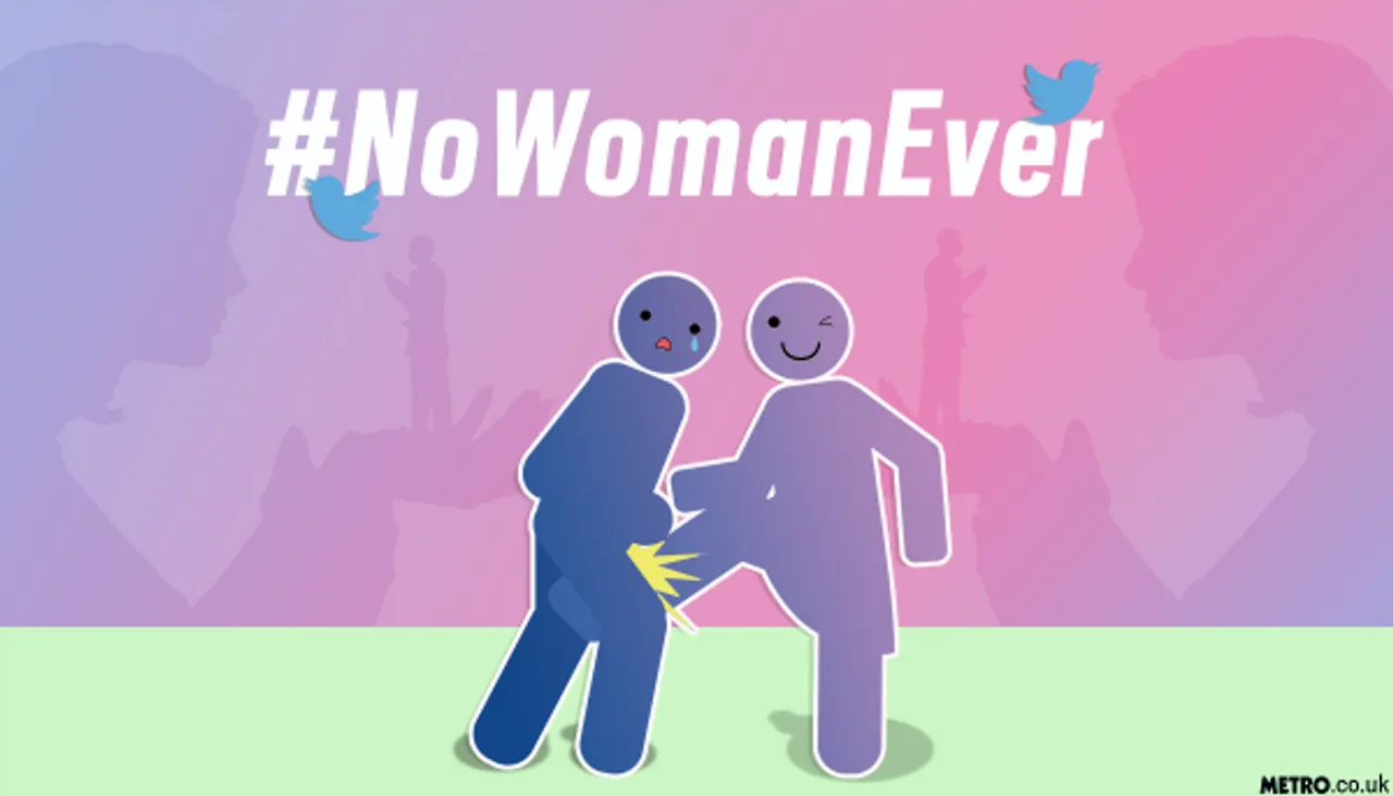 No Woman Ever campaign on Twitter
