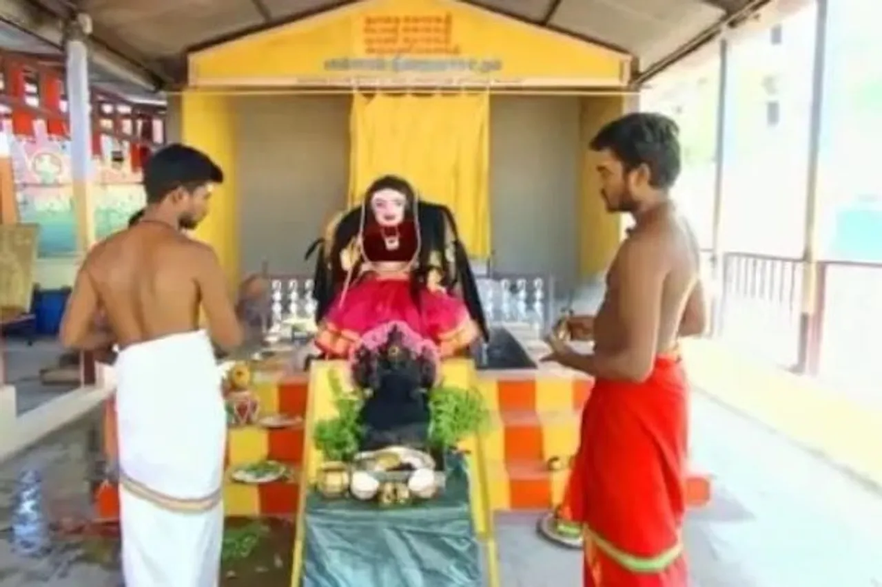 Tamil Nadu Temple Welcomes 'Corona Devi' Idol