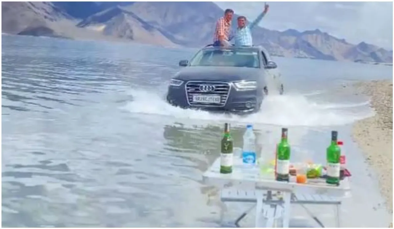 Rash Driving In Pangong Lake: When Will Indians Stop Tourist Hooliganism?