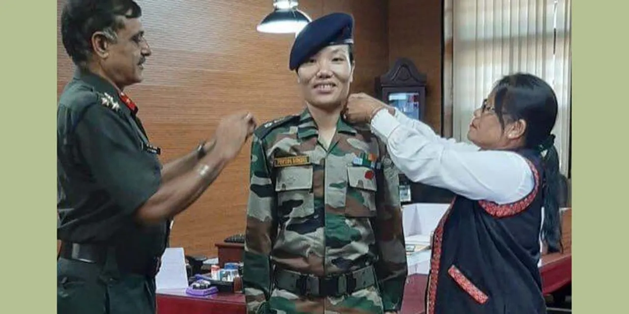 Major Ponung Doming is first woman Lt. Colonel from Arunachal Pradesh