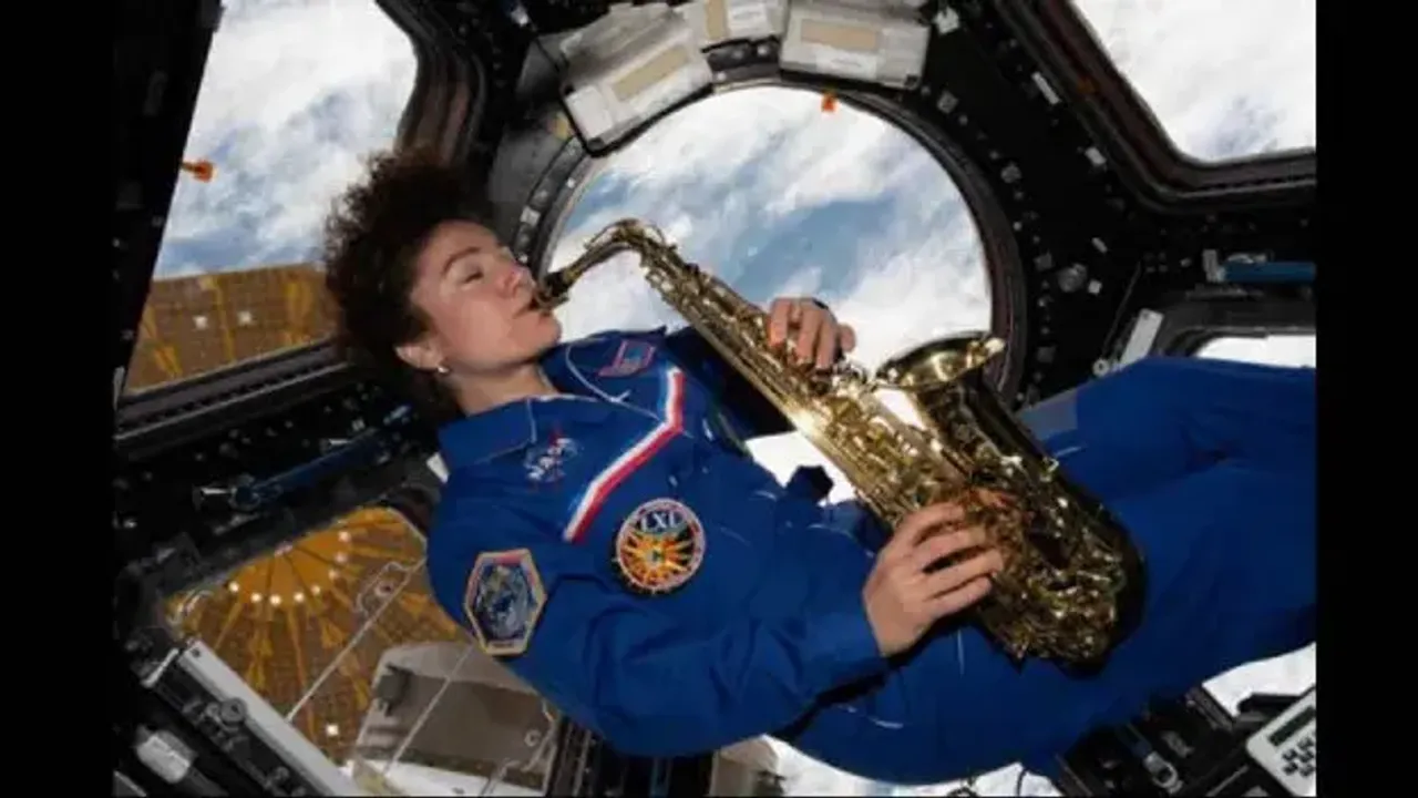 NASA Shares Picture Of Astronaut Jessica Meir Playing Saxophone At International Space Station