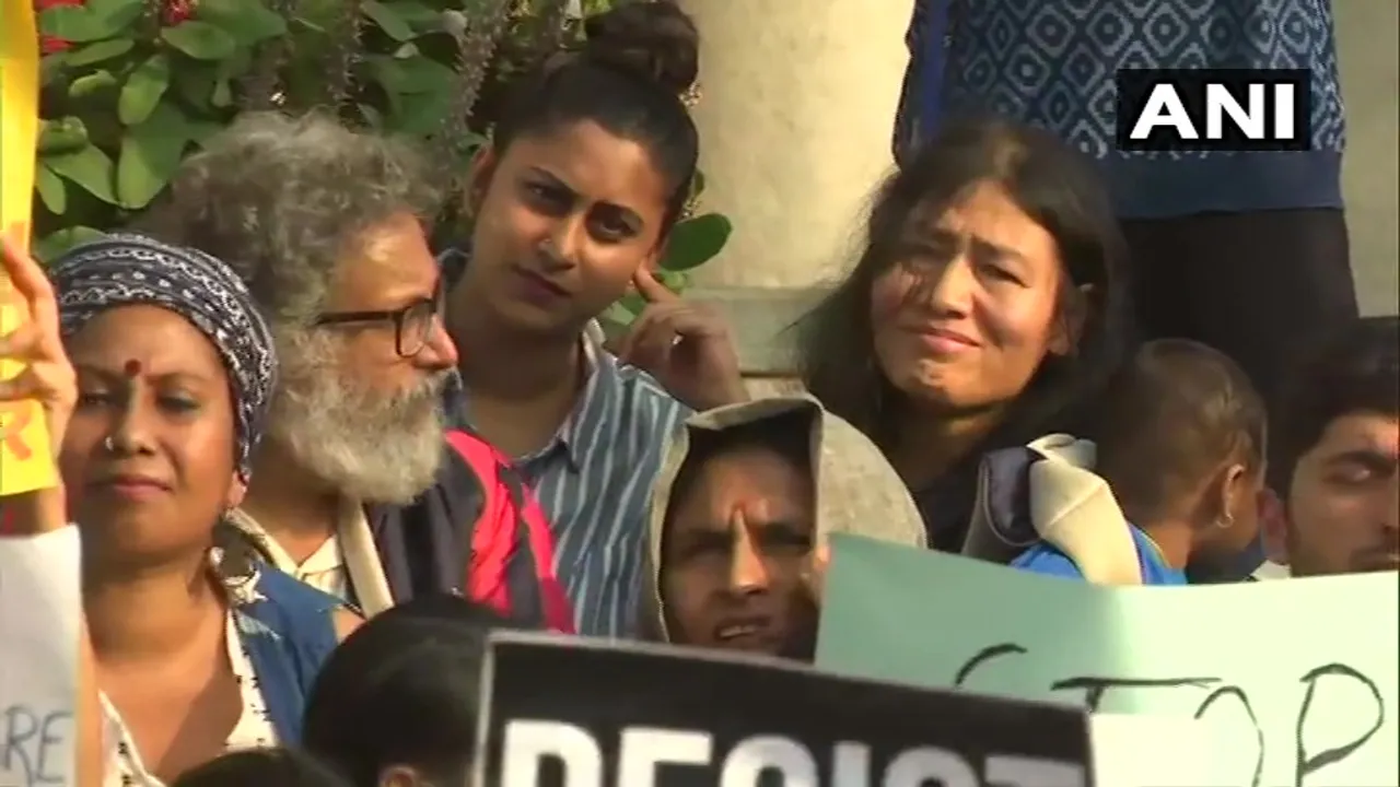 Irom Sharmila Participates In Protest Against Citizenship Act In Bengaluru