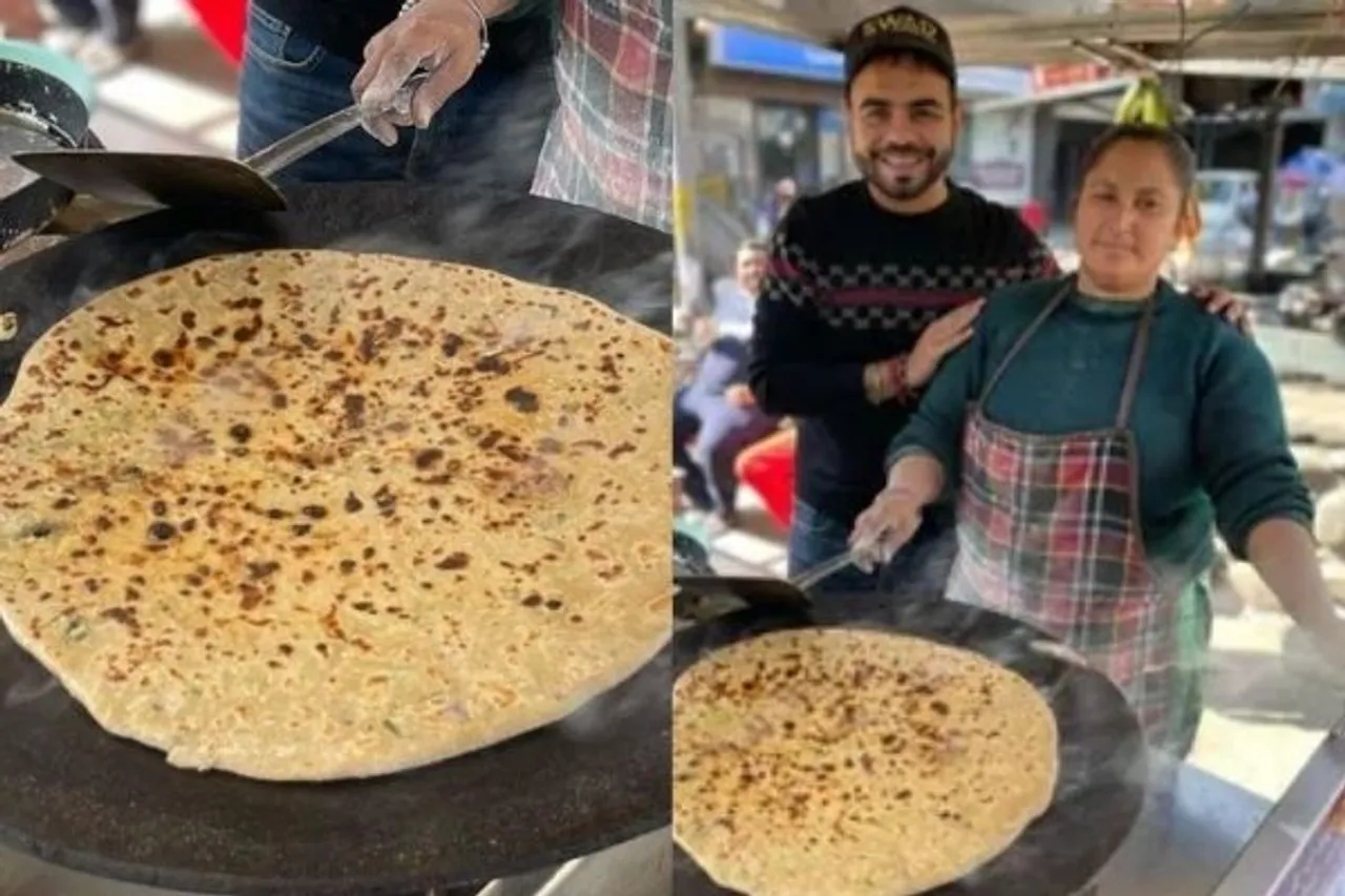 Amritsar woman running paratha stall