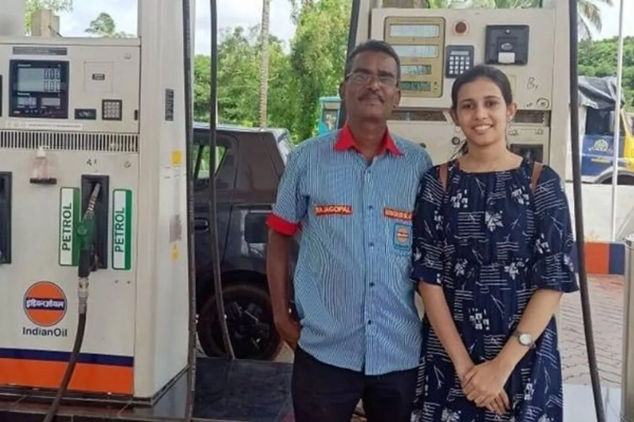 Daughter of Petrol Pump employee