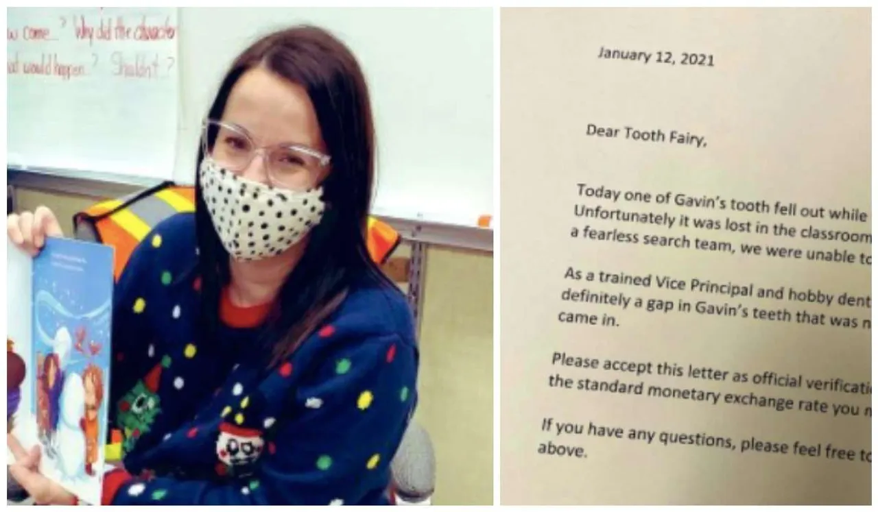 Heartwarming: In Canada, Vice Principal Pens Letter To Tooth Fairy On Behalf Of Student