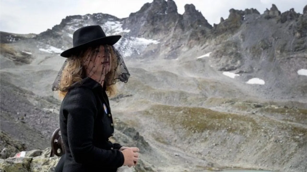 Pizol Glacier In Swiss Alps Disappears, People Hold A Memorial Service