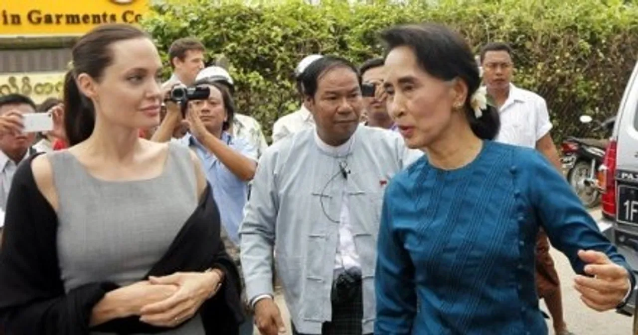 Angelina Jolie meets female workers and sexual violence survivors in Myanmar