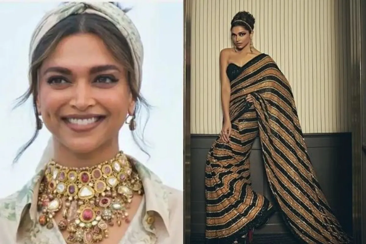 Deepika Padukone India on the cusp of greatness, saree at cannes