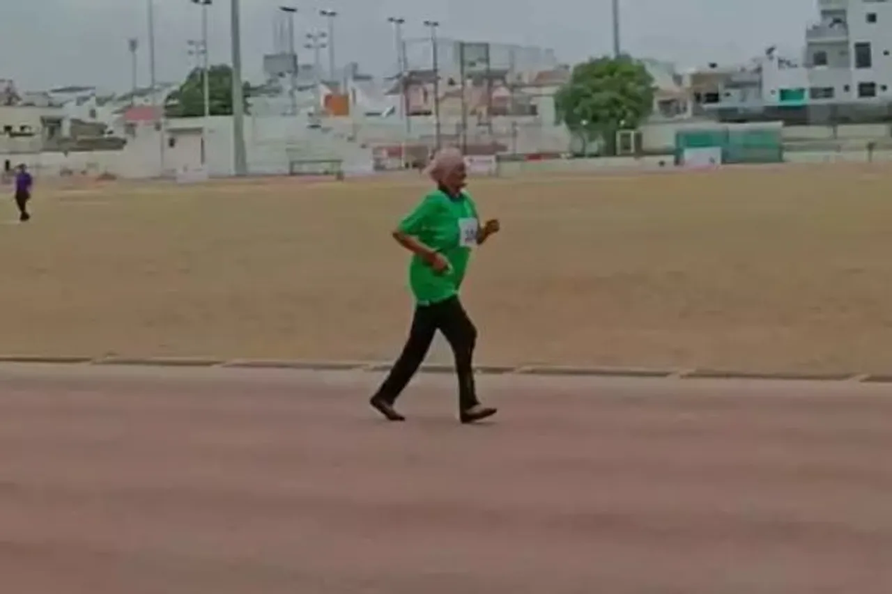 105-Year-Old Grandma Sets New Record In 100m in Athletics Championships