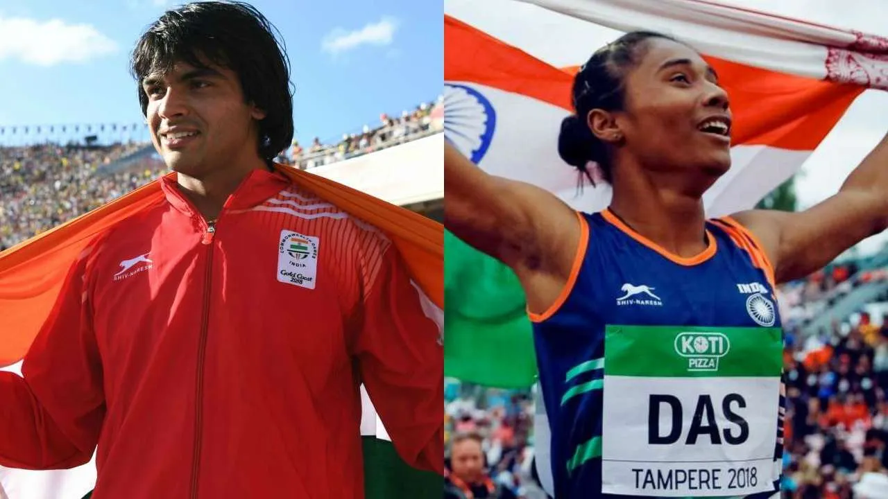 Neeraj Chopra and Hima Das