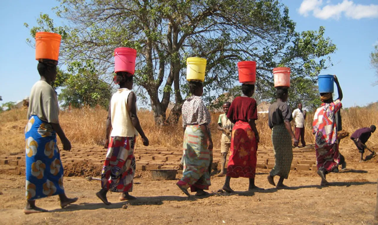 collecting water