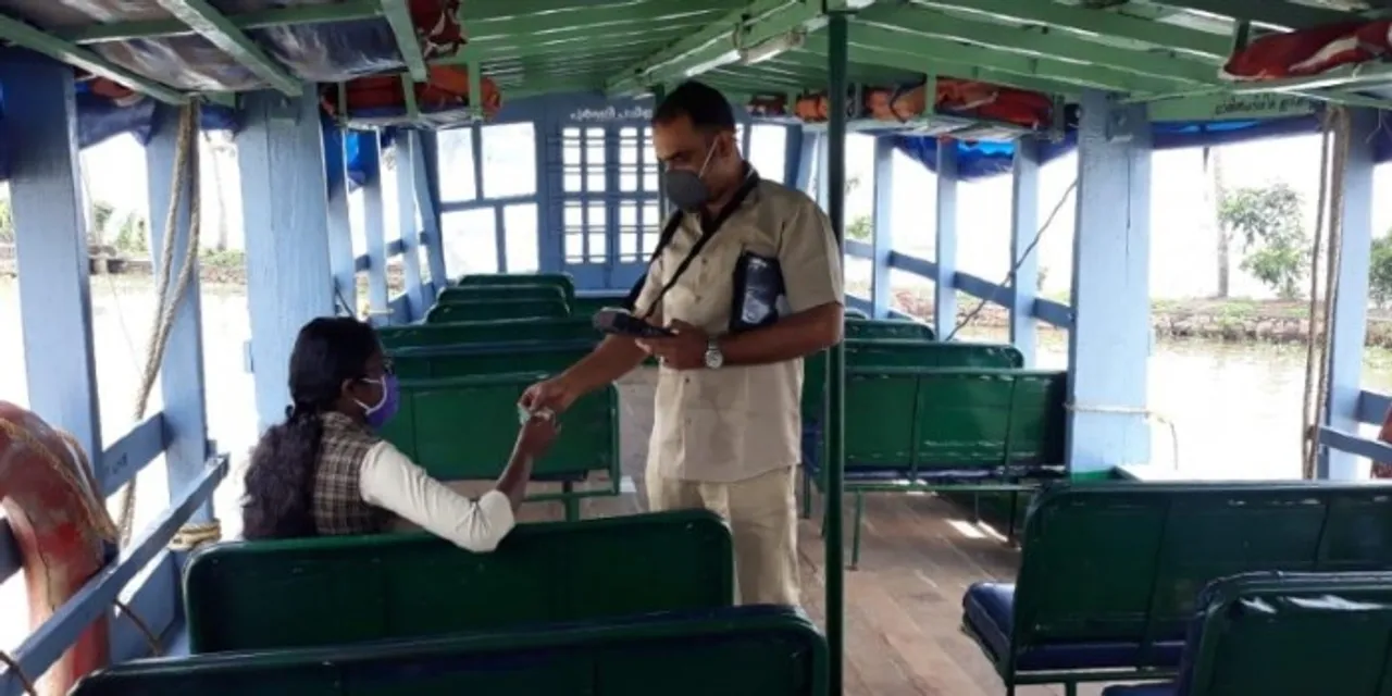 kerala student on ferry