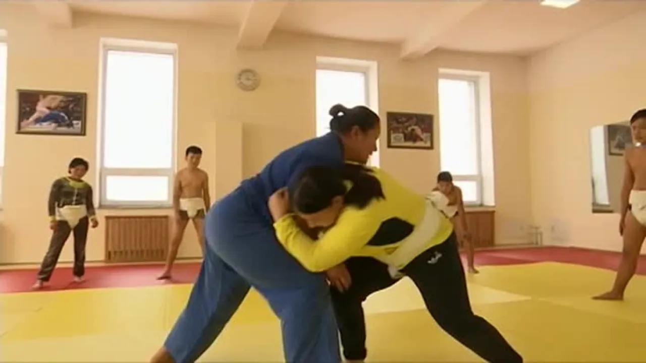 The Mongolian Women Sumo Wrestler