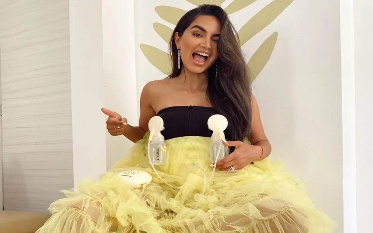 breast pumps at cannes, Influencer Diipa Khosla At Cannes 2021, diipa