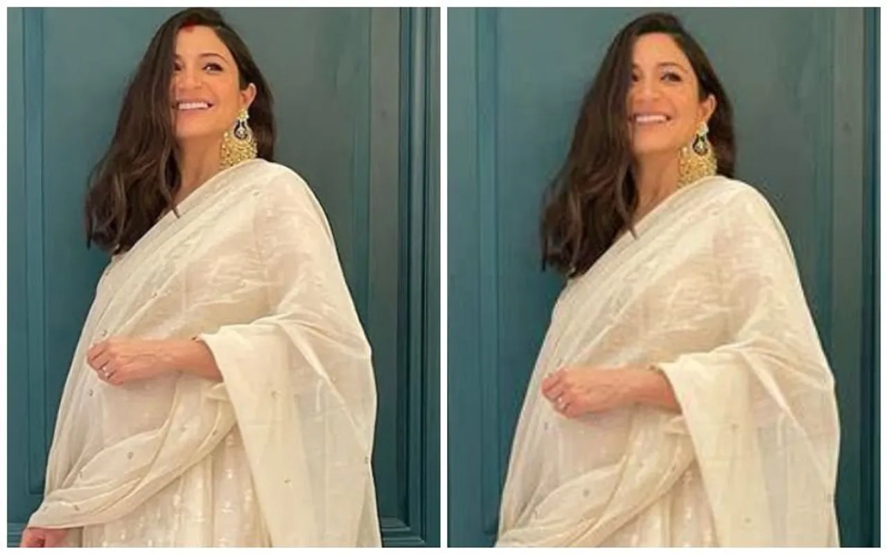 sindoor anushka sharma, Anushka Sharma Maternity Clothes