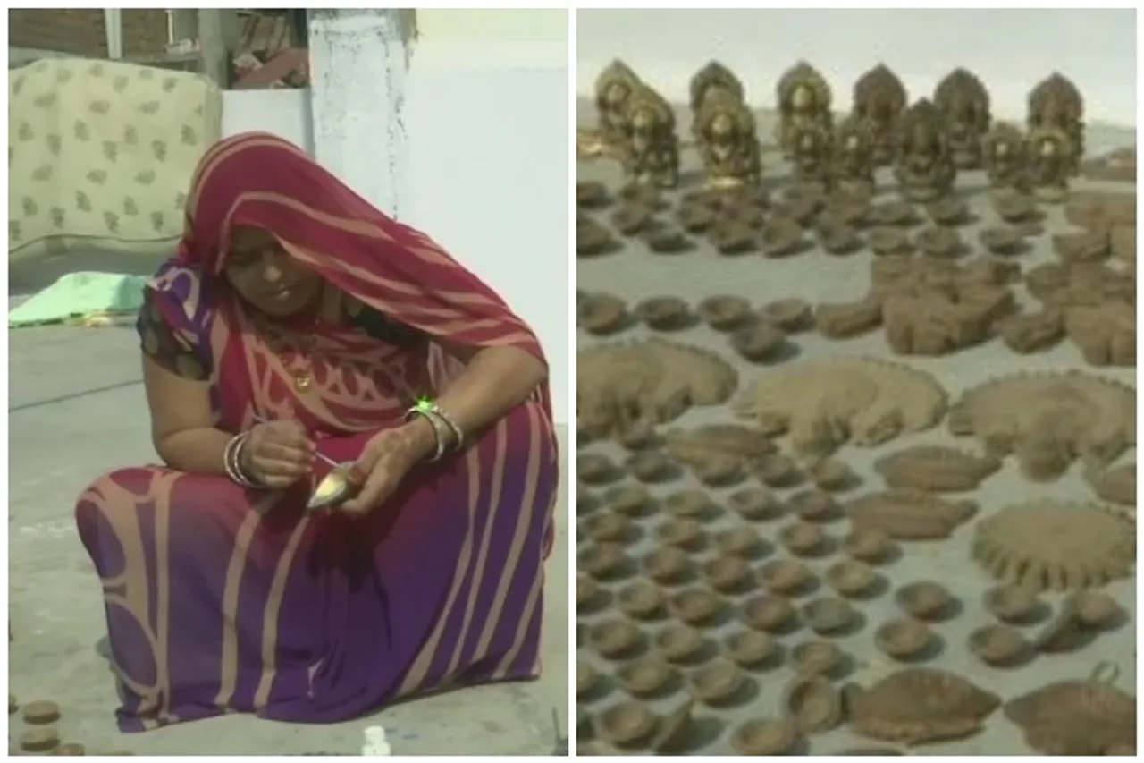 Rural Women Make Eco-friendly Diyas, Sell Them At Low Cost For Diwali.