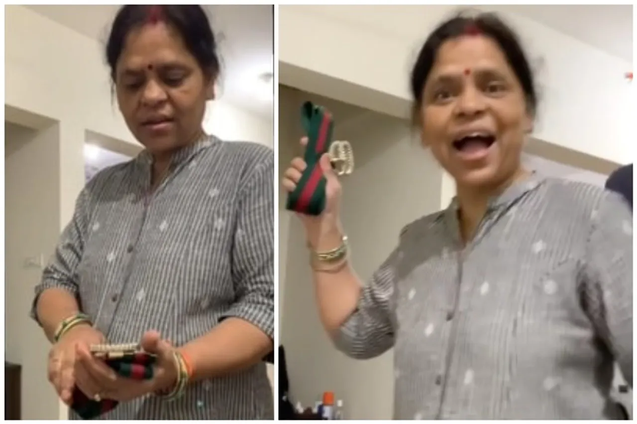 Viral Video This Mother S Reaction To Her Daughter S 35k Worth Gucci Belt Is Every Desi Mom Ever