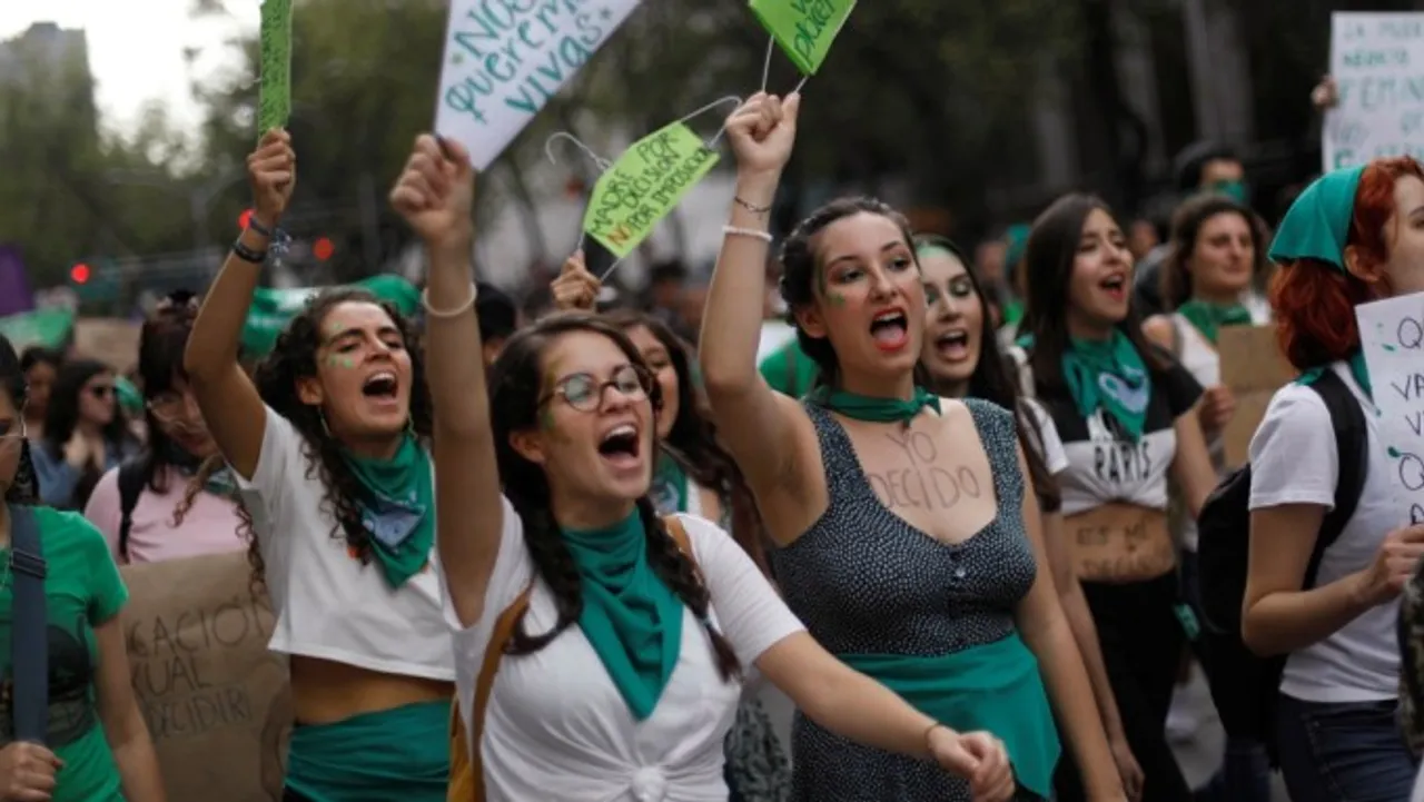 Women Protesters Demand Legalisation Of Abortion In Mexico