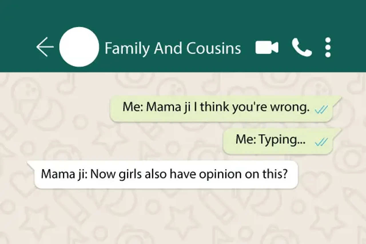 How Family Whatsapp Groups Reinforce Patriarchy