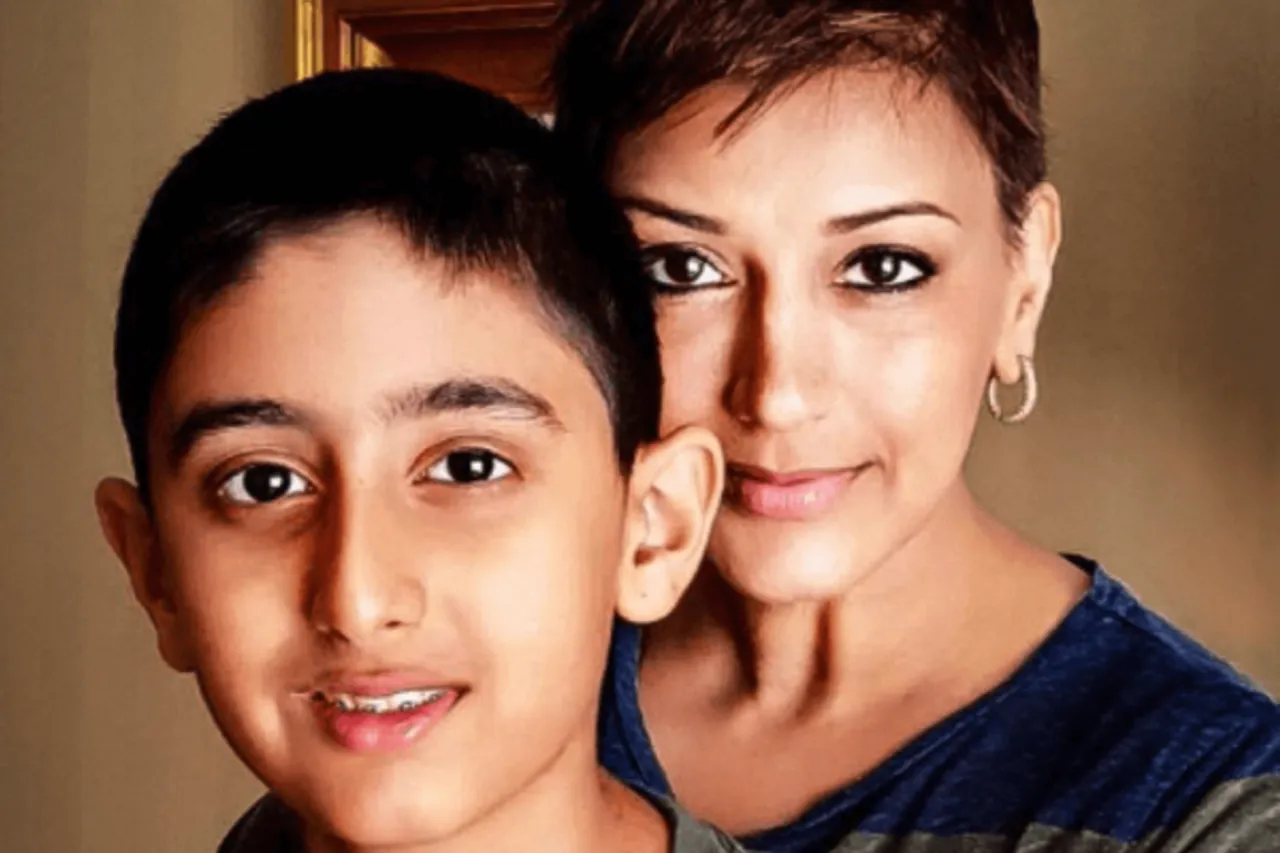 sonali bendre telling son cancer