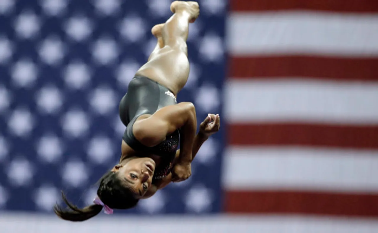 Flip It Like Simone Biles. This Gravity-Defying Vault Is Winning The Internet