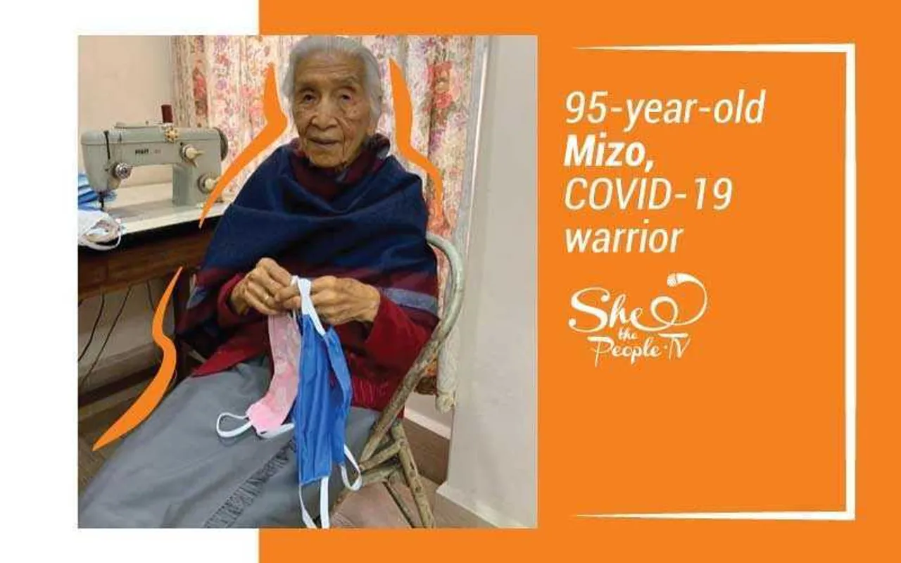 Corona Warrior: 95-Year-Old Woman Donates Pension, Sews Masks