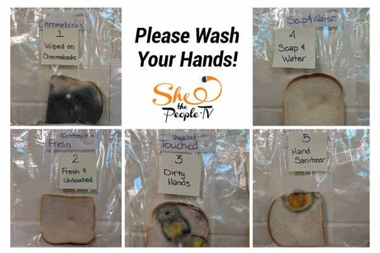 washing hands experiment