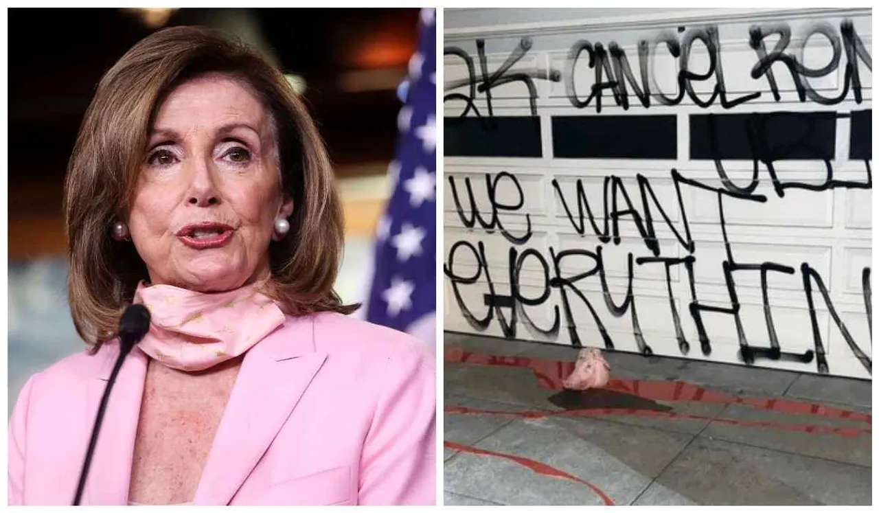 Nancy Pelosi Home Vandalised